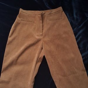 Tan Faux suede pants